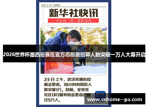 2026世界杯墨西哥赛区官方志愿者招募人数突破一万人大幕开启