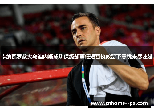 卡纳瓦罗救火乌迪内斯成功保级却离任短暂执教留下意犹未尽注脚 卡纳瓦罗救火乌迪内斯成功保级却离任短暂执教留下意犹未尽注脚